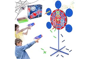 DX DA XIN Target Shooting Games with Light and Sounds Target for Nerf Toy Gun for Boys 4-12 Years Spider Halloween Christmas Gifts for Children (105 cm)