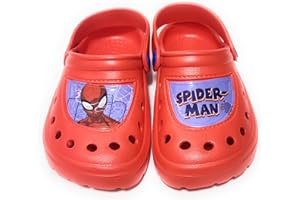 REQUETEGUAY URBAN RU Zuecos Spiderman para Niños | Zuecos Marvel | Zuecos Spiderman para Playa o Piscina | Zuecos Spiderman Cómodos