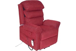Aidapt Ecclesfield Riser and Recliner Electric Arm Chair With OKIN Motor for Safety, Easy to Work Remote Control and Hard Wearing Fabric Material for Use in Lounge, Sitting Room and Bedrooms.