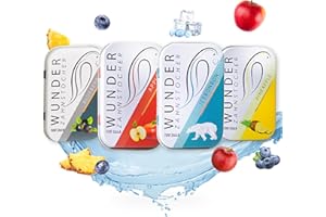‎WUNDER ZAHNSTOCHER Wunder Zahnstocher - In 4 erfrischenden Sorten 'STARTERPACK' - Zahnstocher mit Geschmack - gute Alternative zu Kaugummi - frischer Atem mit Aromatisierte Zahnstocher (4er Pack)