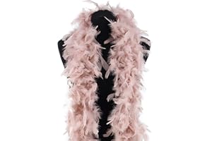 POHOTOBOOTH PROPS LTD Luxury Dust Storm Pink Feather Boa - 80g - 180cm