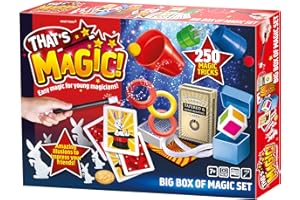 GREHGE That's Magic - Big Box Set - Featuring 250 Fun Easy Tricks For Young Magicians - Helps Build Childrens Motor Skills and Confidence - Includes Props, Videos and Instructions, 7+ Years