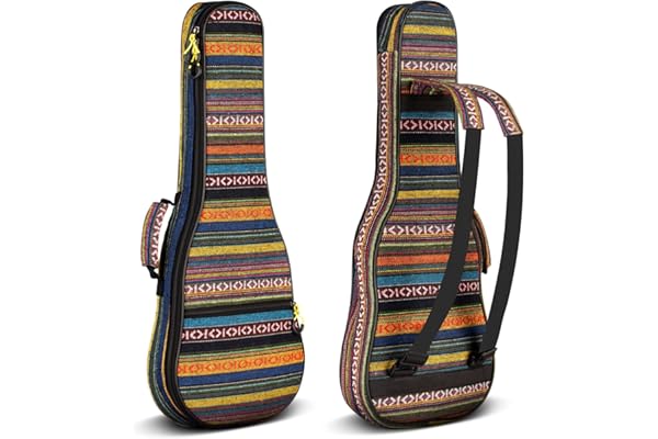 CAHAYA Housse de transport pour ukulélé - En coton et nylon - Rembourrée - 9 mm