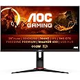 AOC Gaming U28G2XU - 28 Inch 4K UHD Monitor, 144Hz, 1ms, IPS, FreeSync Premium pro, HDR 400, Height Adjust, USB Hub, Speakers