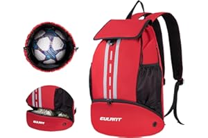 EULANT Upgraded Football Backpacks with Shoe Compartment,Multifunctional Backpack with Bottom Compartment,Waterproof Sports Bags for Basketball Swimming Camping Training Beach, Dry Wet Separation