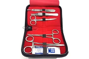 INNOTECH INSTRUMENTS Innotech Sezierset Präparierbesteck für Studenten Scientific Präparier-Set zum Sezieren inklusive 5 Skalpellklingen 10 Pcs Set