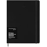 Moleskine Agenda Settimanale Smart PRO 12 Mesi 2024, Smart PRO Planner, Agenda 2024, Chiusura Elastica, Colore Nero