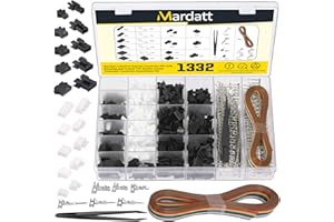 Mardatt 1336Pcs 2.54mm Pitch 1 2 3 4 5 Pin Male/Female Housing Plug Connector Assortment Kit with Ribbon Cable Single Row Male Headers for Dupont JST-XHP SM