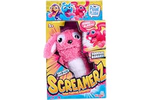 Simba Screamerz Conejo parlanchin con Sonido, Divertido Peluche con gritos,Figura de Peluche para niños a Partir de 5 años, Aprox. 30 cm, Rosa (105953332)