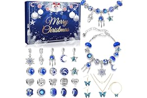 iZoeL Calendario Avvento Gioielli Calendario Avvento 2025 Donna Bambina Fai da Te Bracciale Donna Bambina Idee Regalo Natale 2025, Regali Natale per Moglie Fidanzata Figlia Nipote Zia Sorella