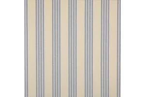 Kt KILOtela - Tela Loneta Resinada Hilo Tintado, Algodón Orgánico, Antimanchas, Impermeable, Lavable, Mantelería, Cojines, 140 cm Ancho, Largo a Elección de 50 en 50 cm, Rayas de 3,8 cm, Azul Royal