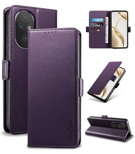 Asuwish Compatible With Honor 200 Pro 5G Wallet Case Tempered Glass - View #5