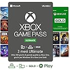 Abbonamento Xbox Game Pass Ultimate - 3 Mesi | Xbox Live Gold è incluso con l'abbonamento 3 Mesi | Xbox & Windows 10 - Codice