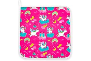 Panini Tessuti, Tovagliolo in puro cotone per la pappa - pranzo - merenda in asilo dimensione 31 x 31 cm Fantasia unic arcobaleni