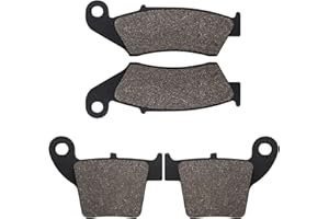 SOLLON Pastiglie freno anteriore e posteriore per Honda CR 125/250 R2-R7 2002-2007, CRF 250 R4-R9/RA/RB/RC/RD/RE/RF/RG 2004-2016, CRF 450R/RL/R-S/RWE 2022