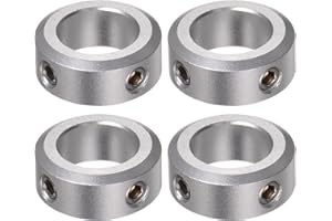 QUARKZMAN 4pcs Bague de Réglage Bague Arrêt d'axe Butée Arbre Collier 16mm Alésage Aluminium Alliage 26mm OD, 10mm Largeur pour Roue Brouette Pont Boîte Vitesses CNC