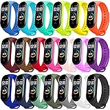 BANGTING 20 Pezzi Cinturino Compatibile con Xiaomi Mi Band 4 / Xiaomi Mi Band 3, Braccialetto Ricambio Bracciali Cover Mi Fit