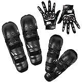 ABOUT SPACE Adjustable Riding Gloves, Knee Guard, Shin Guard & Elbow Guard for Bikers - Motorcycle Bike Racing Riding Knee & 