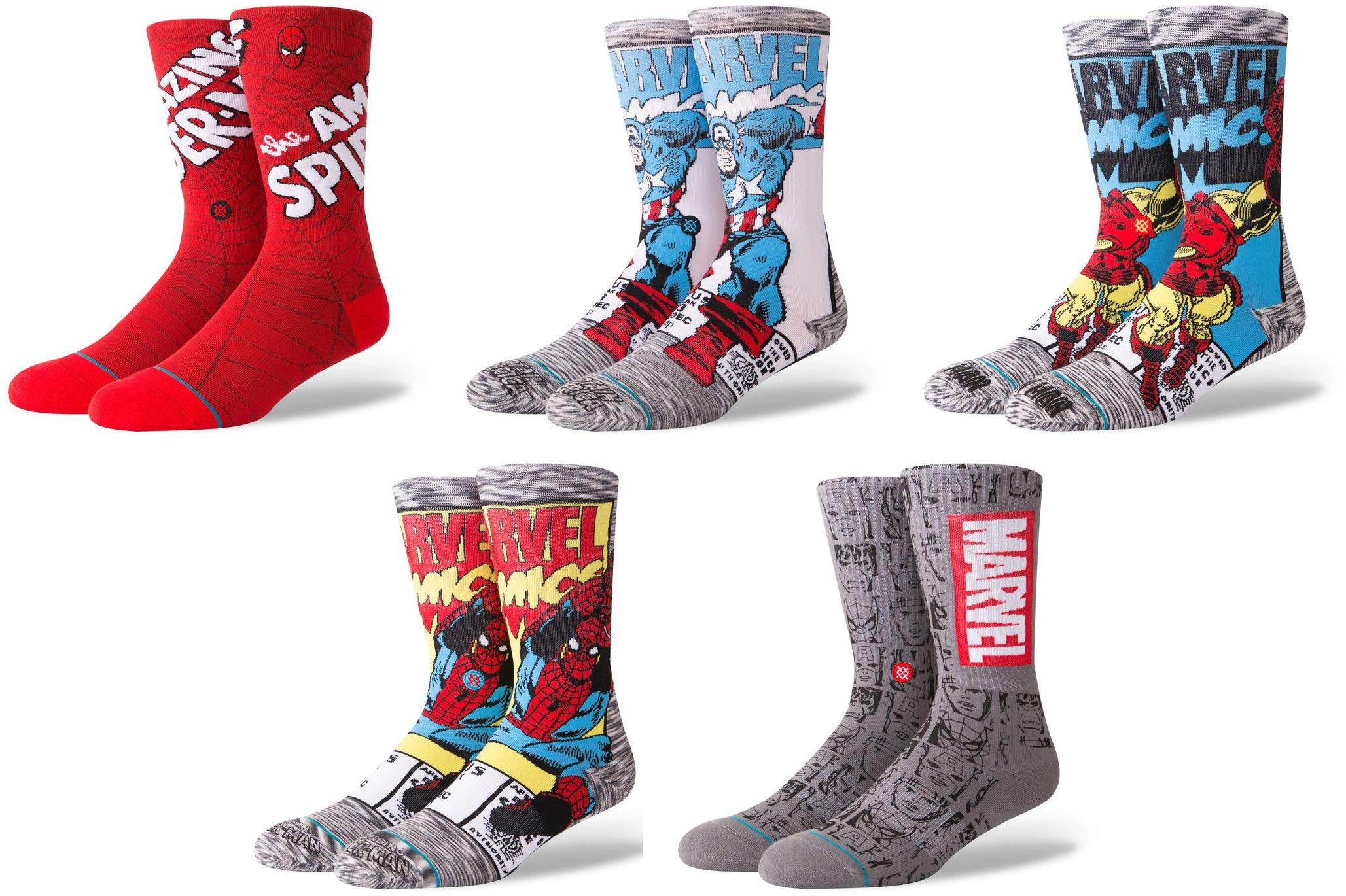 Stance-Socken-aus-der-MARVEL-Kollektionverschiedene-Motive
