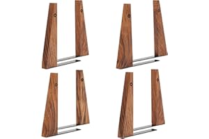 TILISMA - Serré Livre en Bois Faits à la Main - Calle Livre décoratifs pour étagères - Serré Livres Robustes pour Les Livres Lourds - Noyer