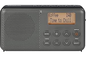 Sangean Pocket 640 Radio DPR-64, Dab+/FM, USB, Gris/Noir