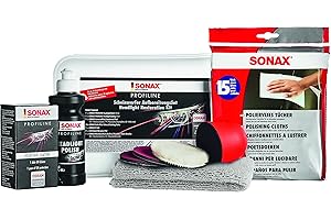 ‎SONAX SONAX PROFILINE ScheinwerferAufbereitungsSet (325 ml) Aufbereitung von altersbedingt vergilbten und vermatteten Scheinwerfer-Abdeckungen aus Kunststoff, Art-Nr 04057410