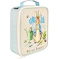 Peter Rabbit Insulated Reusable Kids Lunch Bag with Handle – Official Merchandise 600D Polyester Cooler – Durable Food & Drink Thermal Tote for School Nursery Snacks Picnic-Blue & White
