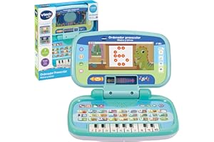 VTech-Baby Ordenador Preescolar Música y Letras, Ordenador Infantil, Fomenta Aprendizaje Alfabeto, Números, Letras, Música, 2 Modos de Juego, Regalo niños +1.5 años, Versión ESP
