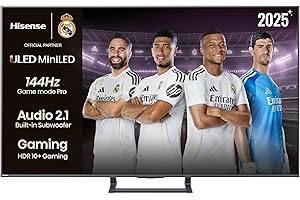 Hisense 55E8Q - Mini LED Smart TV, Quantum Dot, 144Hz, Subwoofer Integrado, Dolby Vision IQ & Dolby Atmos, Full Array Local Dimming, Procesador Hi-View Engine