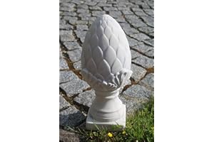 WERNER VOSS GMBH Werner Voss Pinienzapfen aus Keramik, weiß gewischt, H ca. 33 cm, Zapfen Pinie