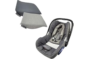 ‎BAMBINIWELT BY RAFAEL K. BAMBINIWELT Sitzkeil Sitzverkleinerer Keilkissen kompatibel mit Maxi Cosi Cabrio Fix und Citi (hellgrau)