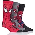 SockShop Mens and Ladies Marvel Spider-Man Cotton Socks Pack of 3