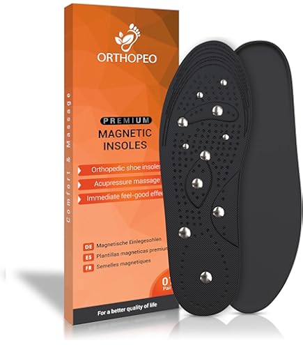 Plantillas Magnéticas Ortopédicas - 1 Par, Con Imanes, Para Fascitis Plantar, Masaje Reflexología