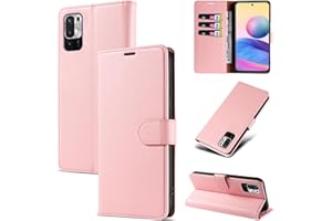 KKEIKO Funda para Xiaomi Redmi Note 10 5G / Xiaomi Poco M3 Pro 5G / Redmi Note 10T, Billetera Carcasa de PU Cuero, Funda con Stand Function para Redmi Note 10 5G / Xiaomi Poco M3 Pro 5G, Rosa