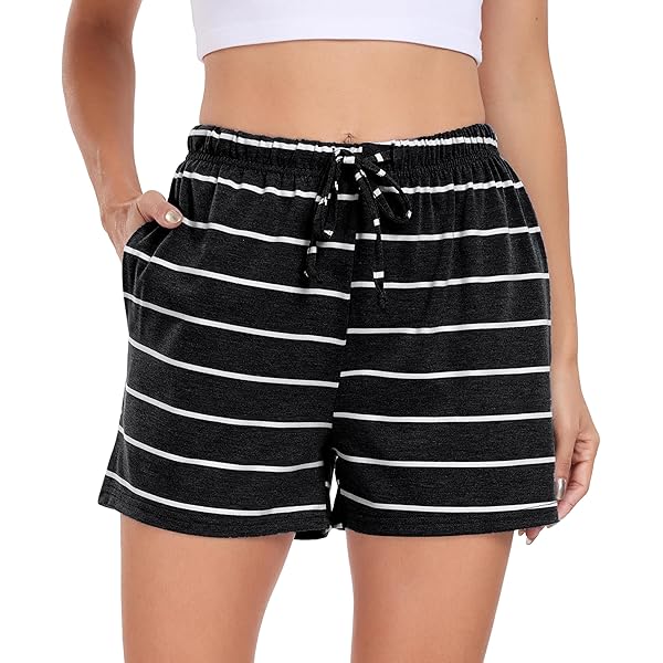 Pyjama Pantacourt Femme Coton Short De Pyjama Femme En Coton Ample Avec  Poches Confortable Pour La Maison, Le Yoga Ou Dormir Pas Cher