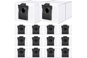 ‎BLUEARKS Bluearks 14 Stück Aktivkohle Staubbeutel,kompatibel mit Dreame L10/X20/X30/X40/X50/L40/L50/Mova P10/E30/P50/V50 Roboter Staubsauger,3.2 Liter großes Fassungsvermögen,vierschichtige Struktur