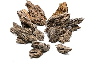 Unocho Piedras Naturales Dragon Stone Seiryu 9kg Rocas para Acuario paisajismo acuático decoración de pecera terrario paludario y hábitats de Anfibios(5–20cm)