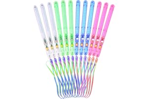 Funmo 12 pc Palos led con 7 Funciones de luz,Barras Luminosas, Sticks Luminosos para Fiestas,Fiesta de luz de Larga duración, Palos Brillantes Intermitentes, para Bodas, Fiestas