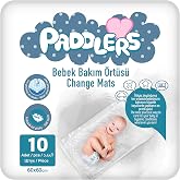 Paddlers Bebek Bakım &Ouml;rt&uuml;s&uuml; 60x60 cm 10 Adet &ndash; Alt A&ccedil;ma Bezi, Emici &Ouml;rt&uuml;