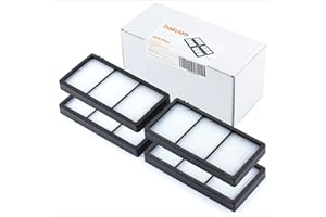 BAKUUM Zestaw 4 filtrów HEPA kompatybilne z iRobot Roomba 800 i 900, zestaw akcesoriów do odkurzaczy robotów 810, 816, 865, 866, 870, 876, 880, 886, 890, 895, 896, 960, 965, 966, 970, 988 0, 990 , 996