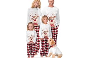 lohill Family Christmas Pyjamas Set, Christmas Pajamas for Family, Christmas PJs Set, Xmas Sleepwear Nightwear for Women Men Kids Baby