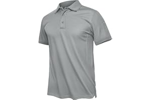 TACVASEN Men's Golf Polo Shirt, Quick Dry, Short Sleeve, Casual Work Polo T-Shirt