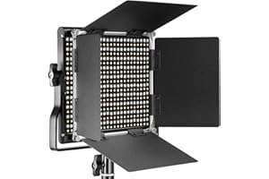 Neewer lampa z 660 diodami LED, ściemniane dwukolorowe diody LED, z kątem mocowania w kształcie litery U, oświetlenie do studia nagrań, wytrzymała metalowa rama, 3200-5600 K, CRI 96+ (wtyczka EU)
