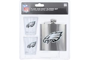 Pro Specialties Group Philadelphia Eagles Flachmann und Schnapsglas-Set