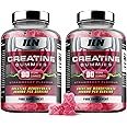 Iron Labs Nutrition Creatine Gummies - 3,600mg per Serving - Strawberry Flavour - Creatine Monohydrate Gummy Bears - High Strength Creatine Gummies for Men and Women (2 Pack - 180 Vegan Gummies)