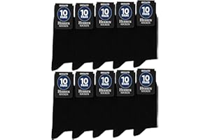 Occulto Herren Schwarze Socken 10er Pack, 20er Pack, 30er Pack (Modell: Hermann)