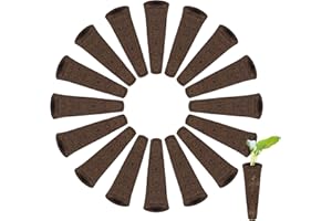 LUTER 50 Szt. Gabka do Uprawy Nasion, Zestaw Straków Nasiennych, Zatyczki Startowe Wewnatrz Hydroponiczny System Uprawy