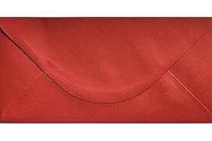 KARMA KRAFTS DL - Long 110mm x 220mm Red Envelopes x 10