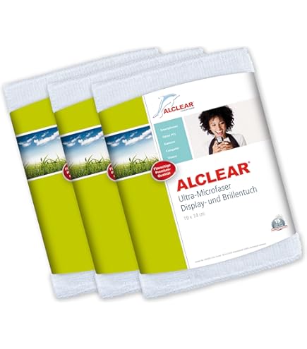 ALCLEAR 950001 microvezel raamdoek streepvrij 40x45 cm - ideaal als doek zonder nadrogen, glaspoetsdoeken voor het poetsen van auto, huishouden, ramen en chroom, kleur wit ALCLEAR 950001 microvezel raamdoek streepvrij 40x45 cm - ideaal als doek zonder nadrogen, glaspoetsdoeken voor het poetsen van auto, huishouden, ramen en chroom, kleur wit