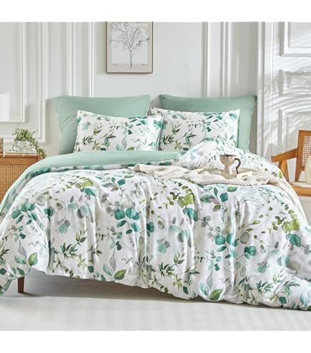 Set Copripiumino Floreale 200x200cm - Microfibra Spazzolata - Reversibile Con Federe 50x75cm - Motivo Giardino - Foto 2